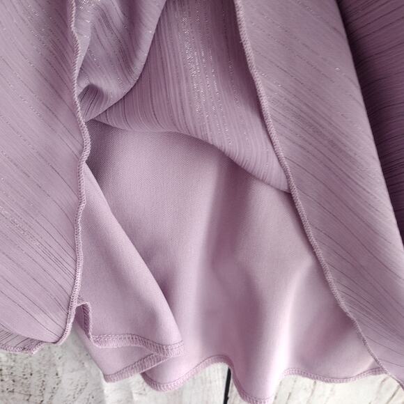 Studio 1940 NEW VTG Y2K FAIRY Purple Silver Shimmer VNeck Tank 20 Plus GOING OUT - Picture 5 of 9